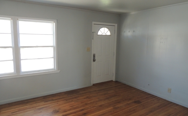 Living room from kitchen doorway