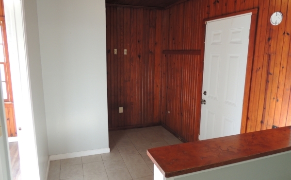 Mud room from kitchen and back door