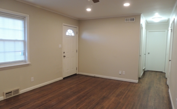 Living room from kitchen doorway